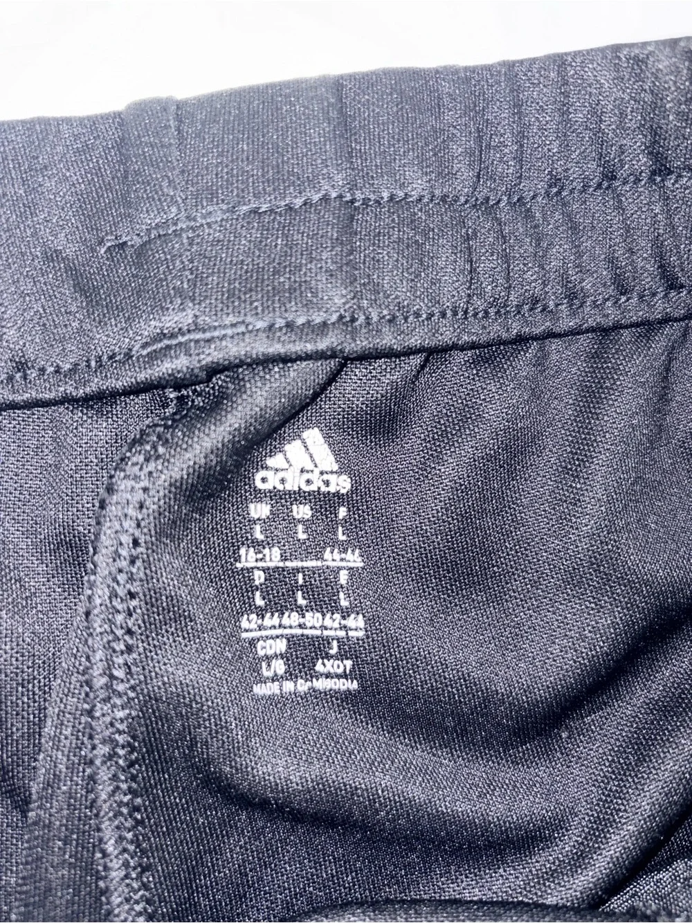 adidas Black Joggers with Grey Three-Stripe Detail